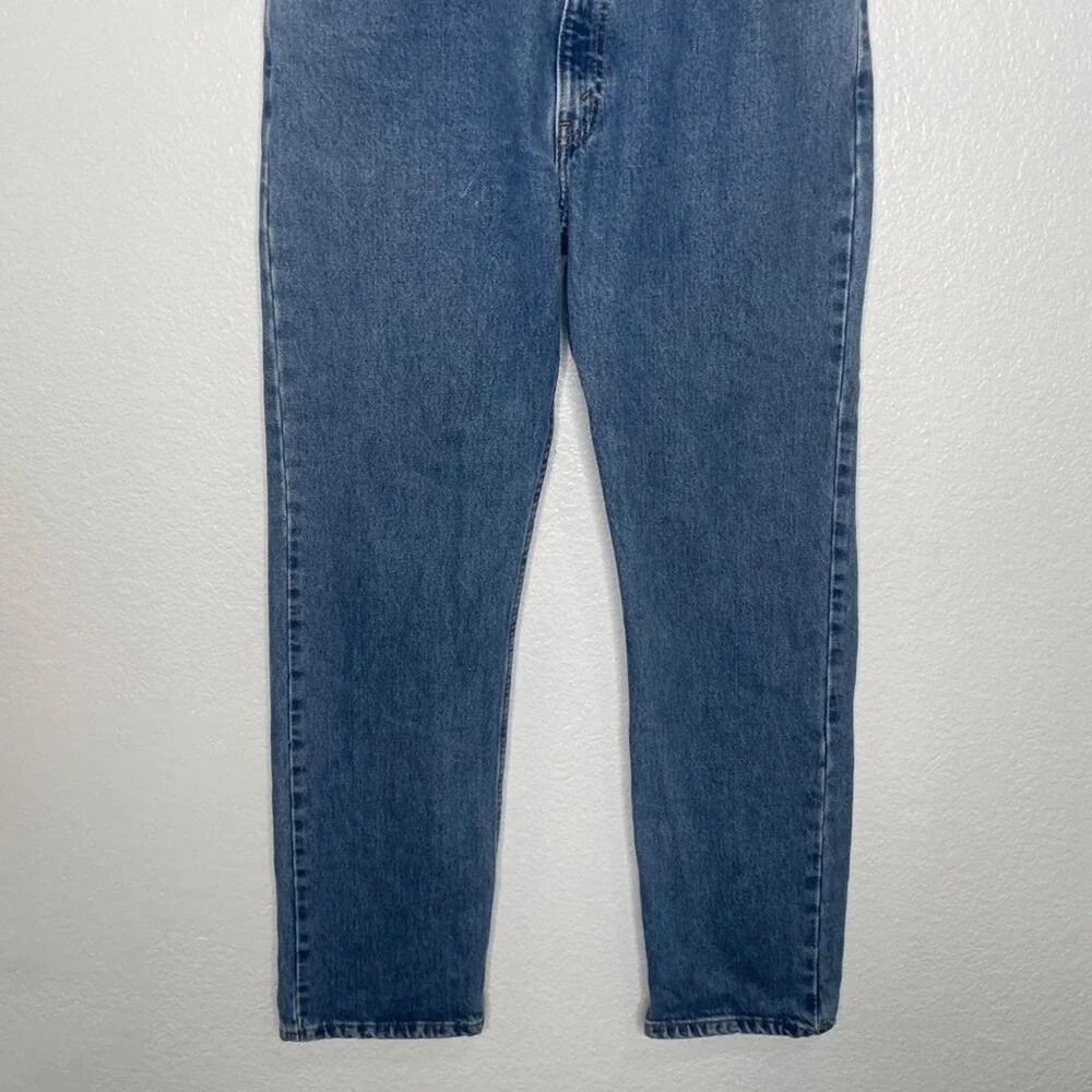 Levis 505 Regular Fit Straight Leg Jeans Mens W34 L32 Medium Wash Blue Denim